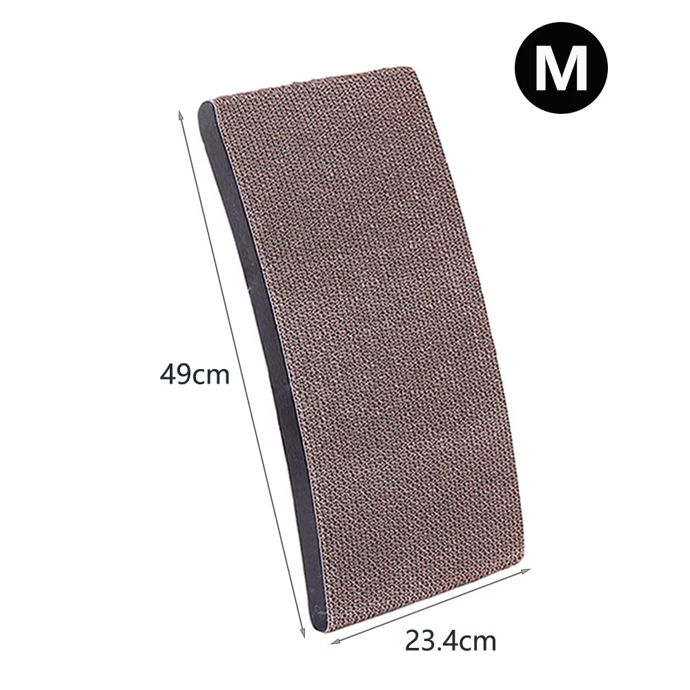 3-in-1 Cat Scratcher Lounge Bed with Wooden Frame – Detachable Scratch Board, Anti-Scratch Training Toy for Claw Grinding