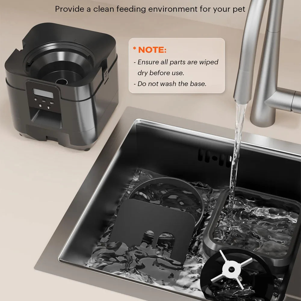 Automatic Smart Pet Feeder - Timed Cat and Dog Food Dispenser with Slow Feeding Bowl