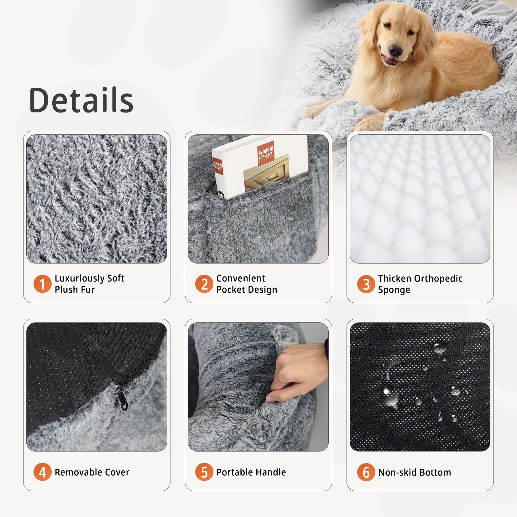 Large Human Dog Bed – 66" x 43" Giant Beanbag Bed for Adults & Pets with Washable Plush Cover & Blanket | Cozy Oversized Pet Lounger