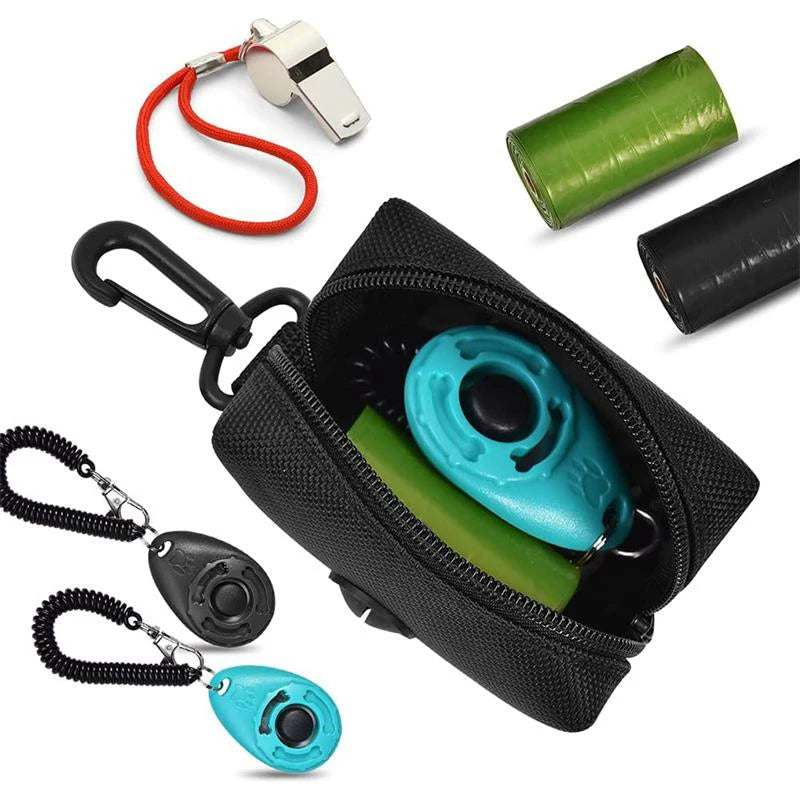 Adjustable Pet Dog Poop Bag Holder - Convenient Leash Attachment for Easy Waste Disposal on the Go!