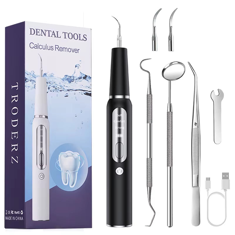 Ultrasonic Dog Toothbrush & Dental Scaler – Electric Plaque Remover Tool for Dogs & Cats | Pet Teeth Cleaning Kit for Tartar, Calculus & Oral Care