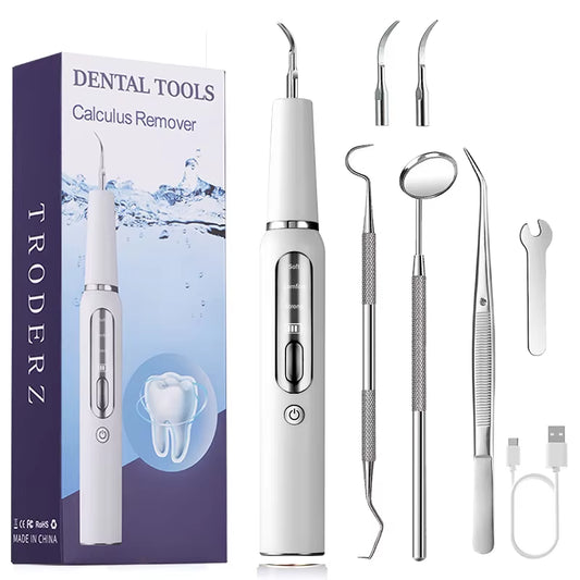 Ultrasonic Dog Toothbrush & Dental Scaler – Electric Plaque Remover Tool for Dogs & Cats | Pet Teeth Cleaning Kit for Tartar, Calculus & Oral Care