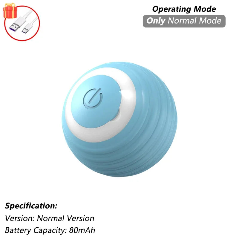Rechargeable Interactive Cat & Puppy Ball Toy with Rolling Tail - Smart Automatic Pet Playmate
