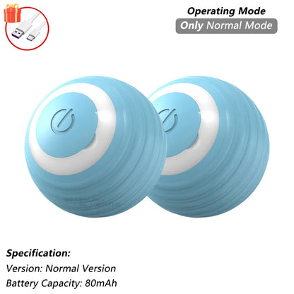 Rechargeable Interactive Cat & Puppy Ball Toy with Rolling Tail - Smart Automatic Pet Playmate