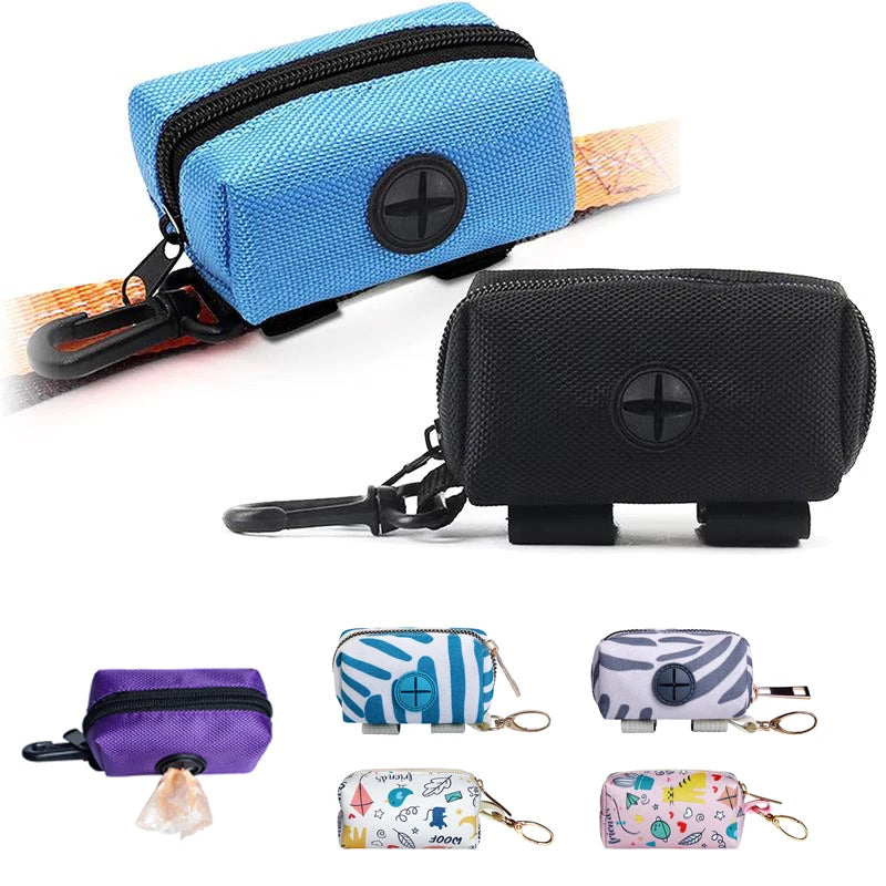 Adjustable Pet Dog Poop Bag Holder - Convenient Leash Attachment for Easy Waste Disposal on the Go!
