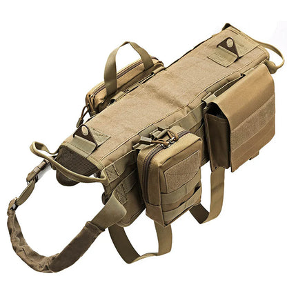 Camouflage Tactical Dog Harness & Leash Set – No-Pull Training Vest for German Shepherd, Malinois & Large Dogs | Adjustable & Durable