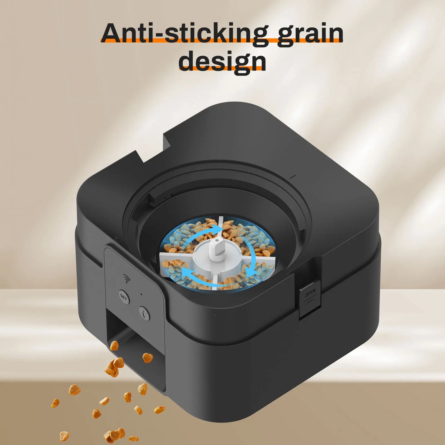 Automatic Smart Pet Feeder - Timed Cat and Dog Food Dispenser with Slow Feeding Bowl