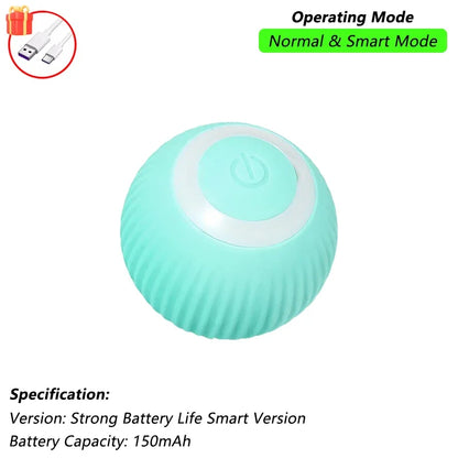 Rechargeable Interactive Cat & Puppy Ball Toy with Rolling Tail - Smart Automatic Pet Playmate