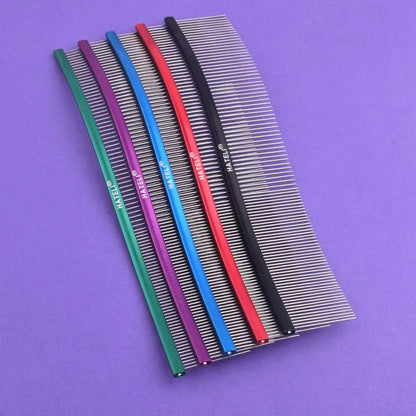 22cm Stainless Steel Pet Grooming Comb – Dual-Sided Dog & Cat Brush with Dense and Sparse Teeth for Hair Removal & Detangling