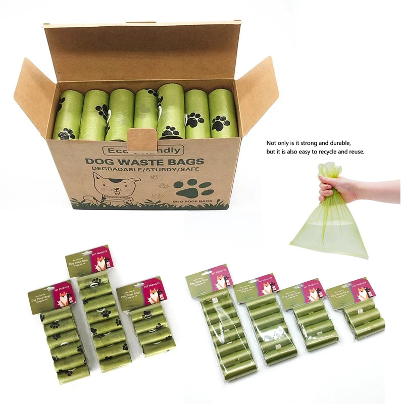Bulk Biodegradable Dog Poop Bags with Dispenser – Scented Cat & Dog Waste Bags (6 to 42 Rolls, Eco-Friendly & Leak-Proof)